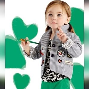 Diane von Furstenberg × Gap Collaboration Pinstripes & Patches Blazer and Dress